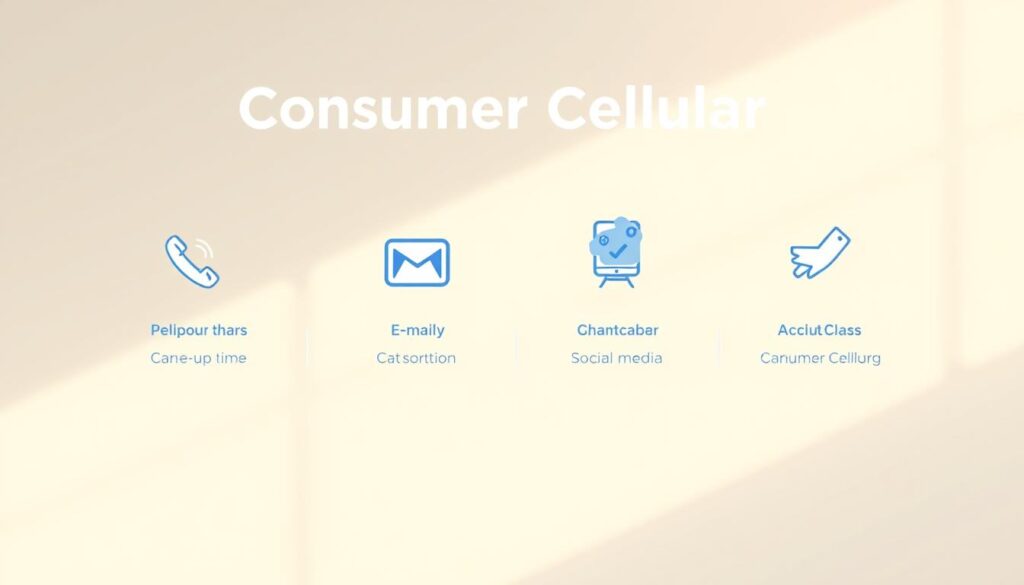 A modern, well-designed user interface showcasing the various contact options for Consumer Cellular customer service. A clean and minimalist layout with prominent icons and clear labels, including phone, email, chat, and social media channels. The interface is illuminated by warm, natural lighting, creating a welcoming and approachable atmosphere. The overall composition is balanced, with a subtle gradient background that complements the brand's color scheme. The focus is on conveying the ease and accessibility of reaching out to Consumer Cellular's customer support team. A modern, well-designed user interface showcasing the various contact options for Consumer Cellular customer service. A clean and minimalist layout with prominent icons and clear labels, including phone, email, chat, and social media channels. The interface is illuminated by warm, natural lighting, creating a welcoming and approachable atmosphere. The overall composition is balanced, with a subtle gradient background that complements the brand's color scheme. The focus is on conveying the ease and accessibility of reaching out to Consumer Cellular's customer support team.